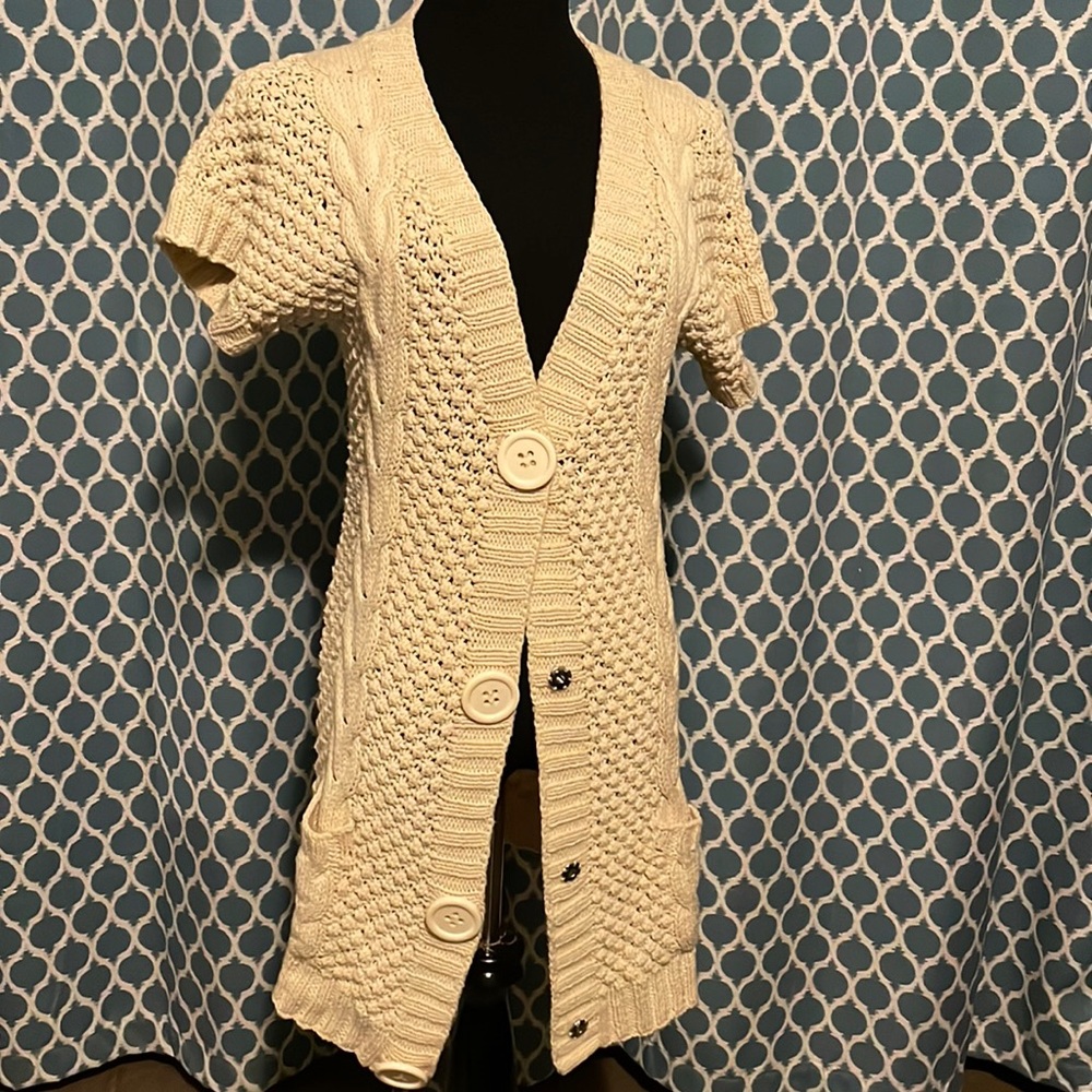 C Concept cable sweater , womens small